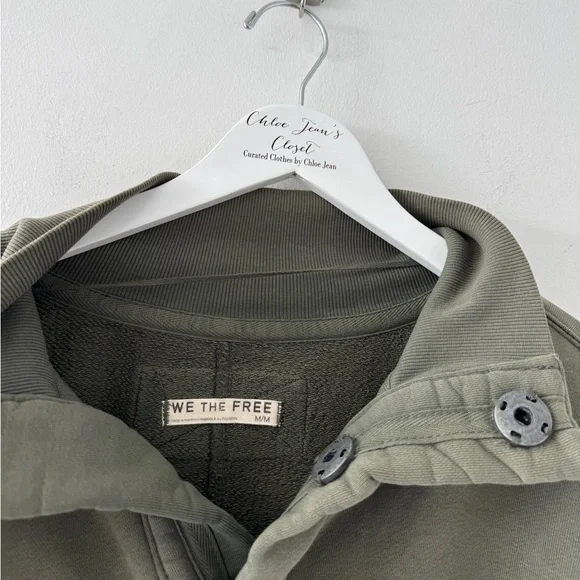 FREE PEOPLE Timeless Pullover in Olive Green M - Picture 4 of 5
